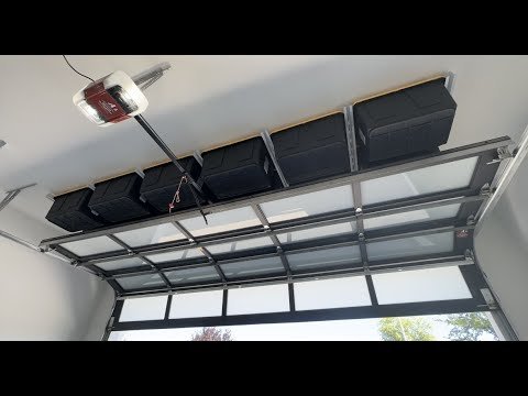 Sliding Ceiling Storage Rails Tote Slide PRO Garage Ceiling Storage Rails for Bins – Hardwarebins.com